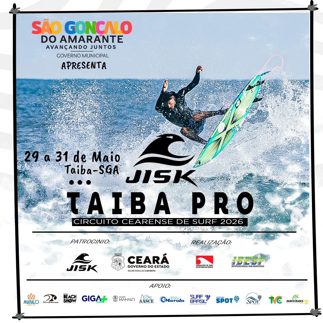 Taíba recebe a primeira etapa do Circuito Cearense de Surfe 2026